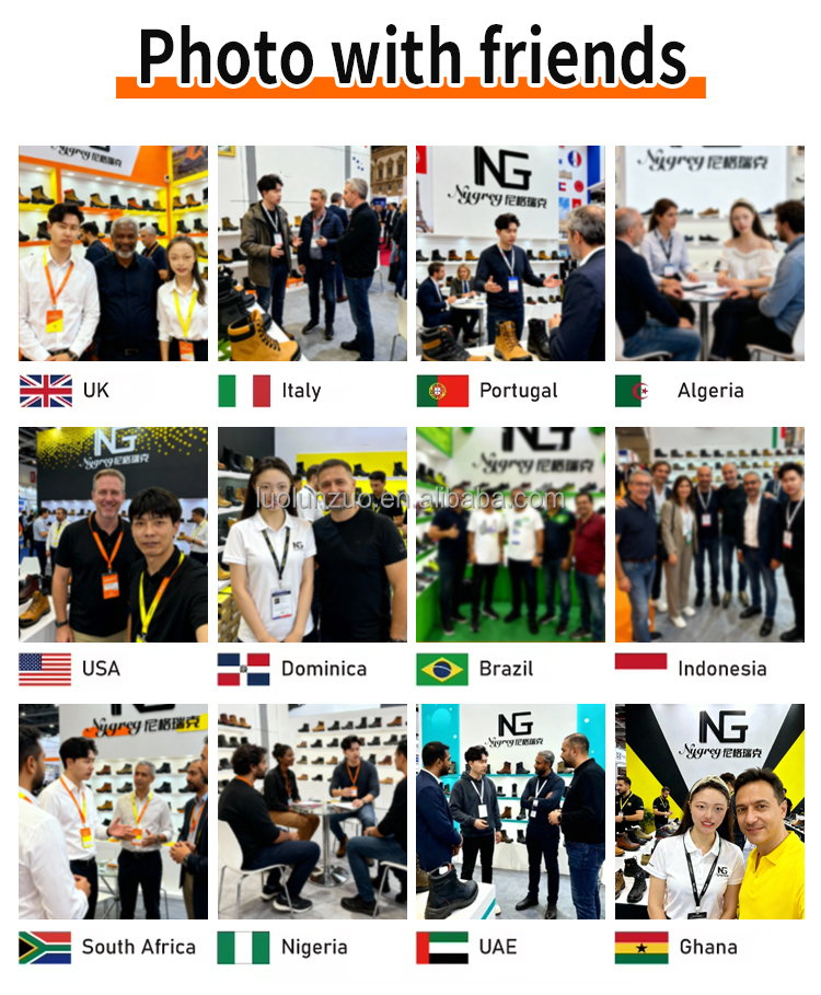 International footwear trade show and customer meetings